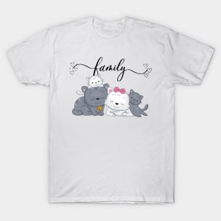 CAT FAMILY/ CUTE KITTIES T-Shirt